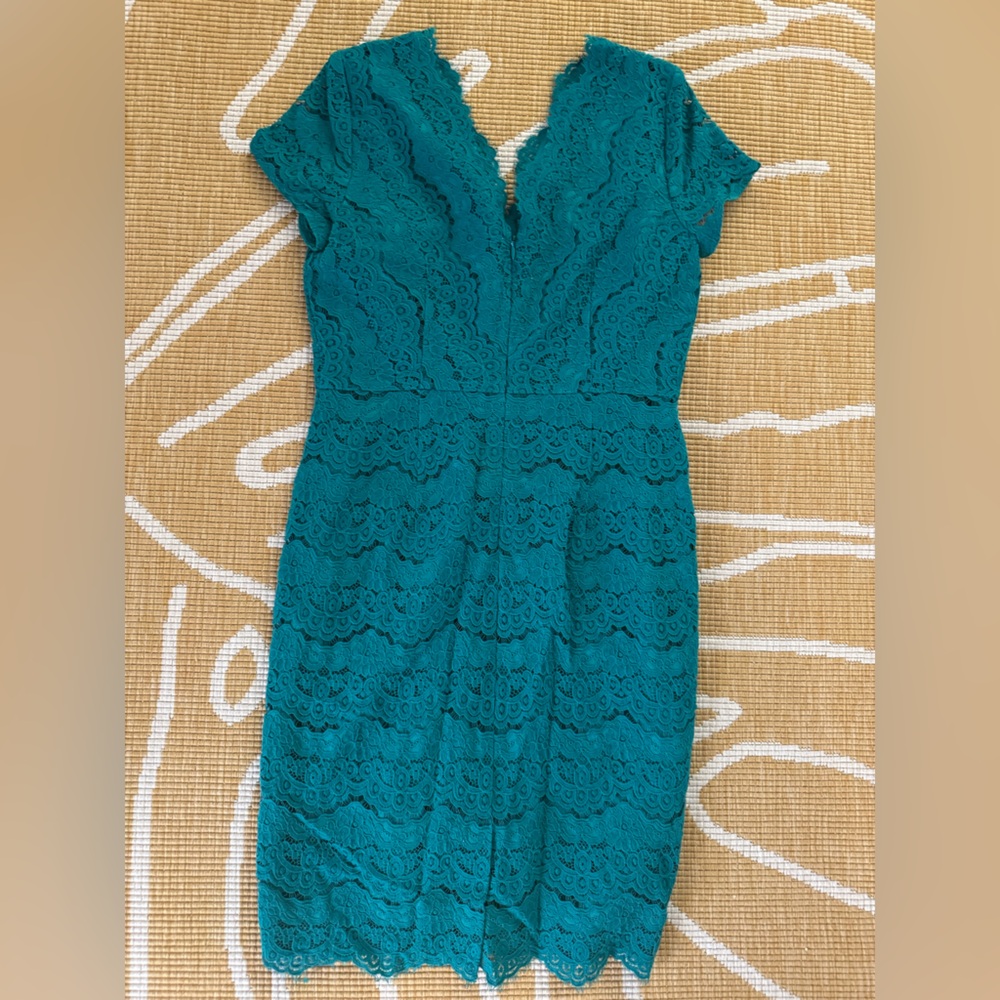 LOFT Teal Lace Dress